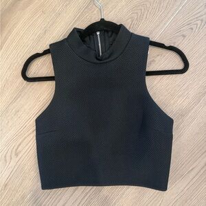 Express Black Crop Top